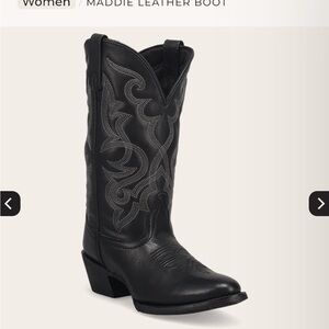 Laredo “Maddie” Black Western Cowboy Boots